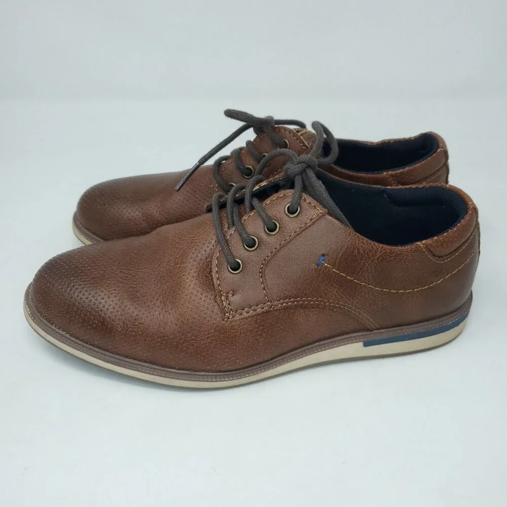 Taizhou Simeite Derby Dress Shoes Boys Size 3 Brown Laces